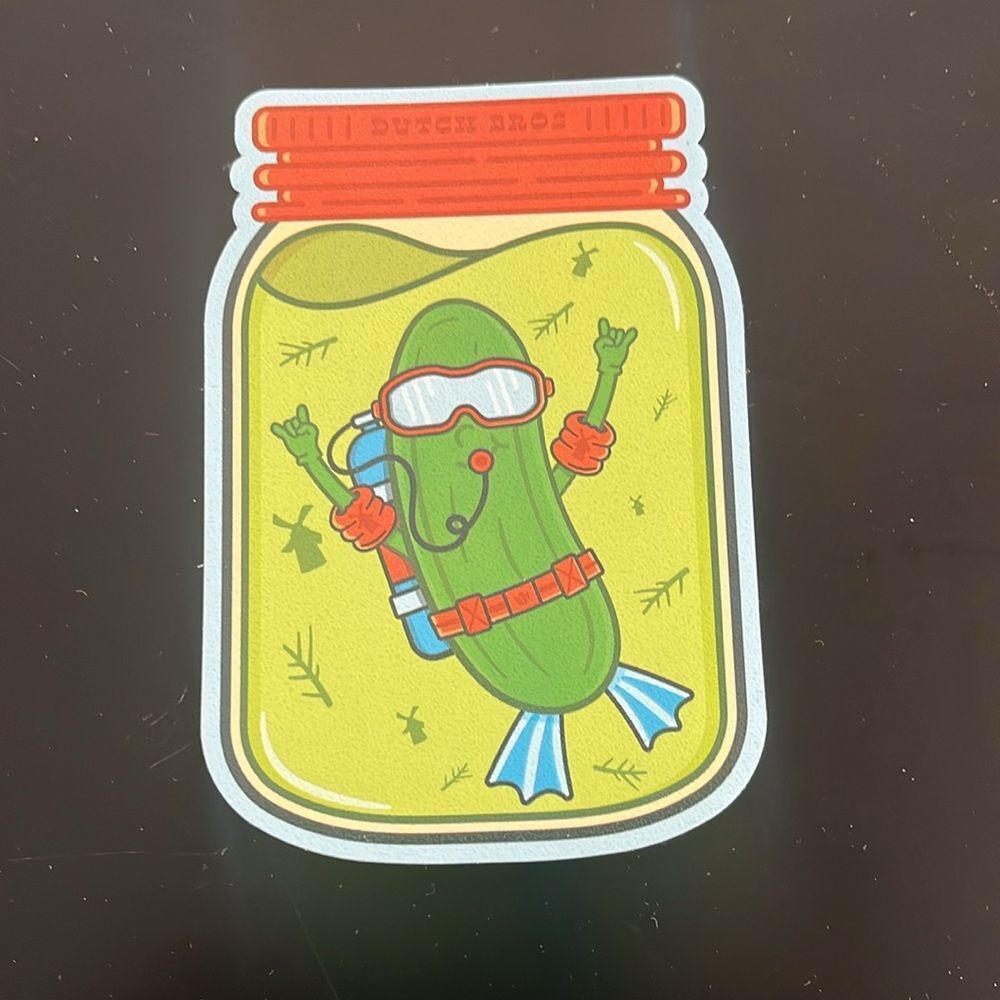 NEWEST APRIL 2025 DUTCH BROS SCRATCH N SNIFF PICKLE STICKER